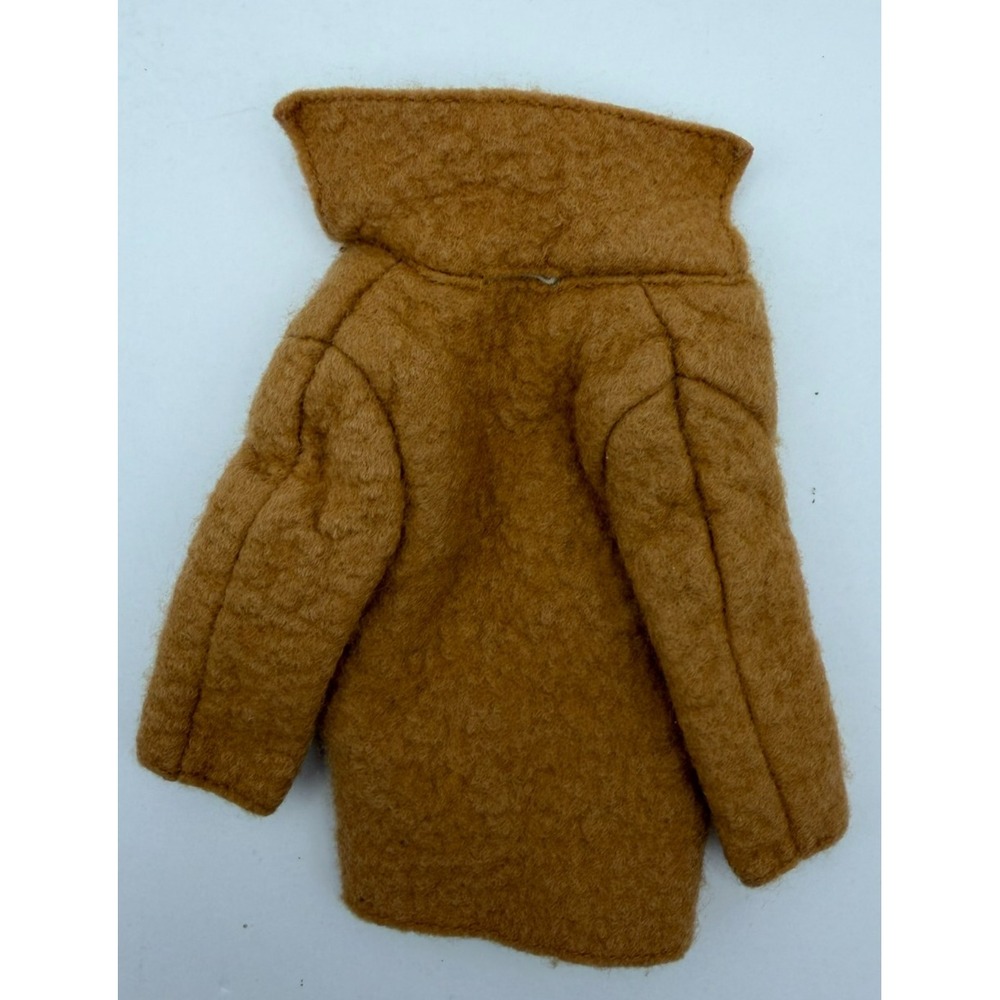 Vintage 1960s Barbie Mattel Camel Brown Coat Jacket Tagged Doll Clothing - Picture 5 of 6
